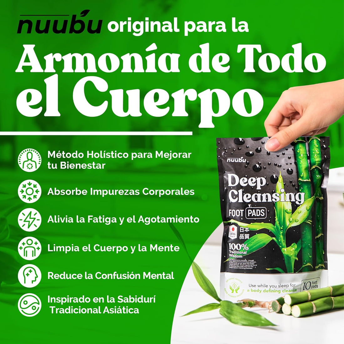 Almohadillas Antifatiga  - Detox™ (Mejora circulación, descanso y alivia dolores)